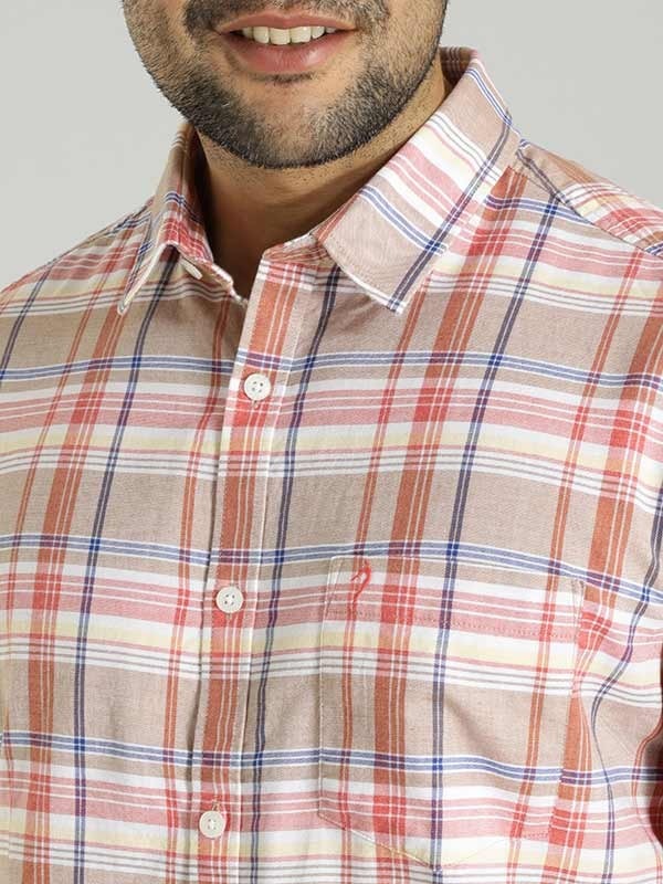 Indian Terrain Men Checkered Multicolor Shirt